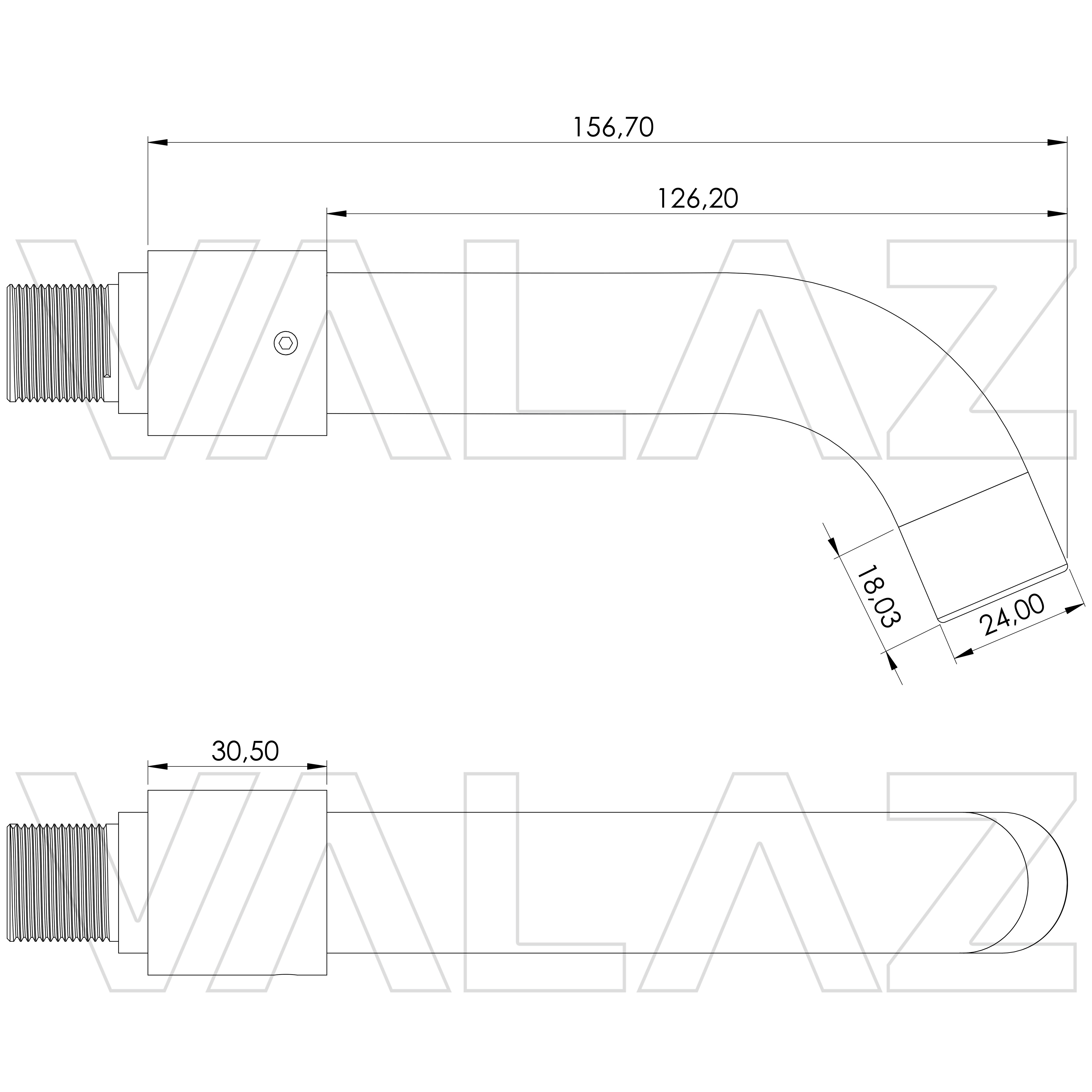 Grifo de lavabo empotrado Line Black gun metal