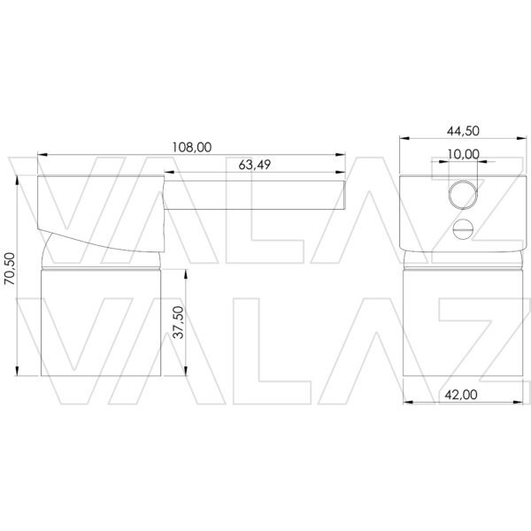 VALAZ - Ducha empotrada monomando 1 via redonda negro mate a pared serie  Guadiana - 20cm : : Bricolaje y herramientas